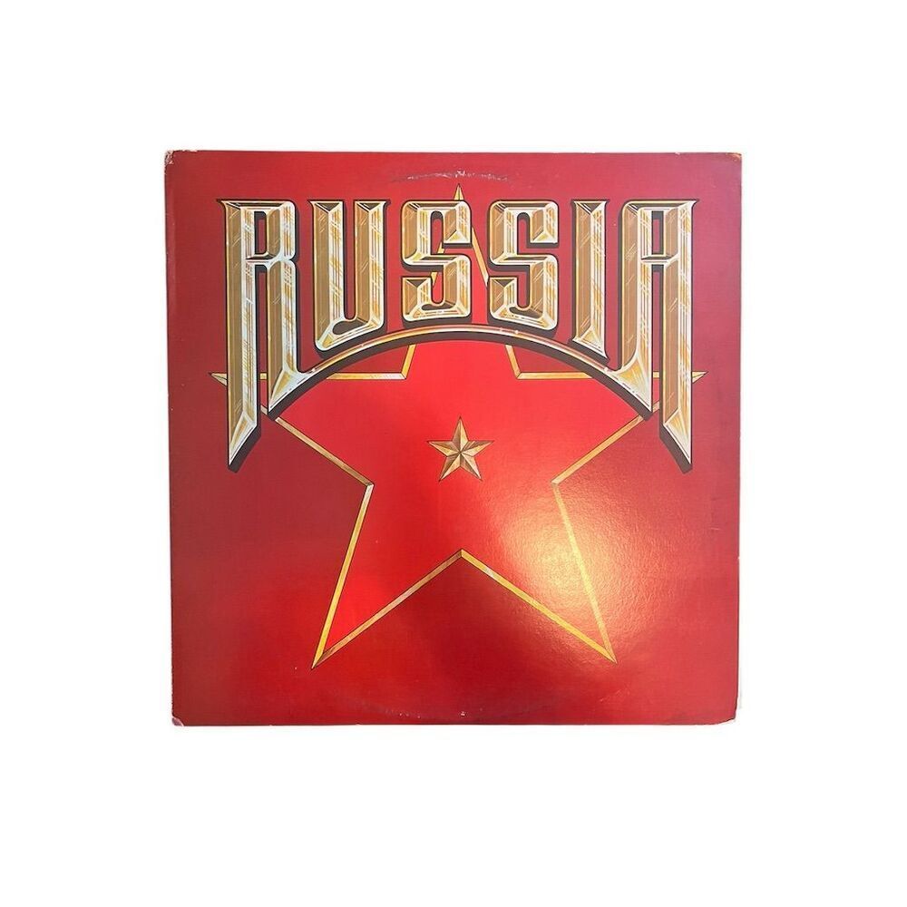 Russia Self-Titled LP 1980 Rock Vinyl Warner Bros. Records Red Cover